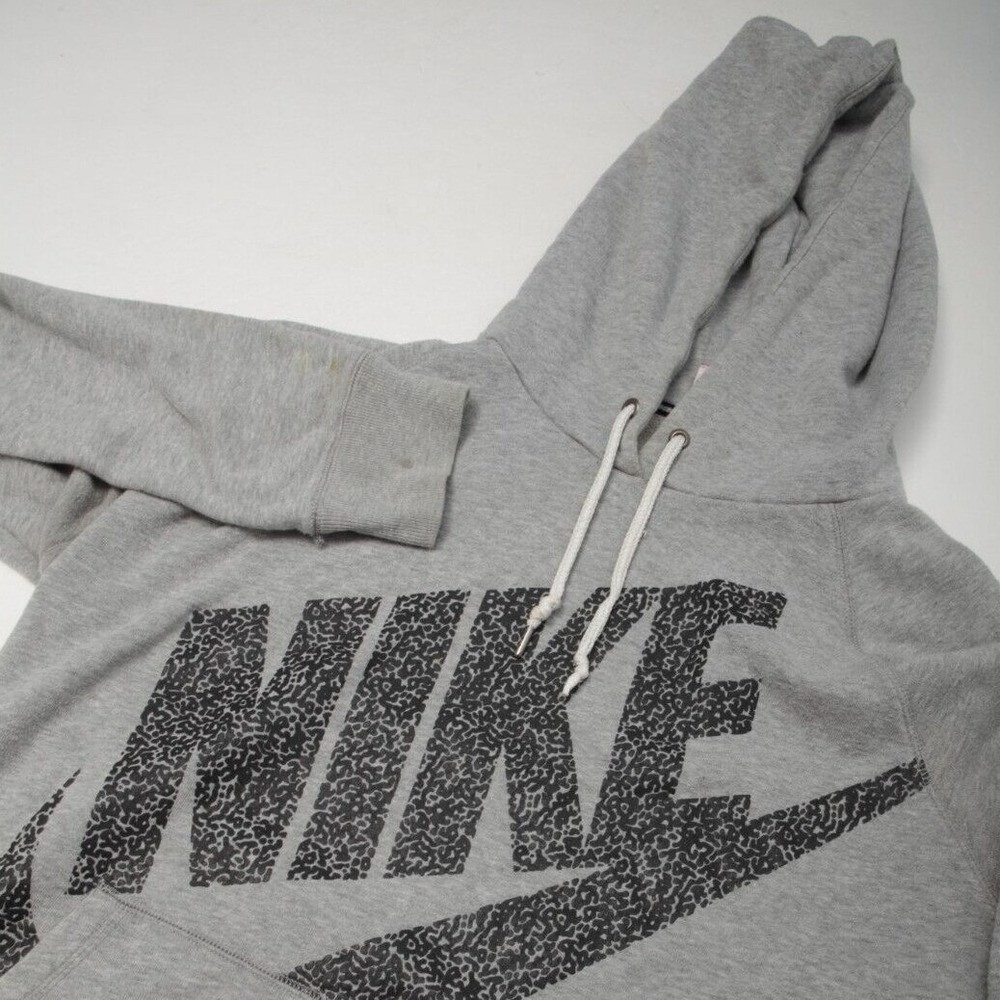 Nike Sportswear Hoodie Mens XL Grey Elephant Print Logo Pullover 642040-063